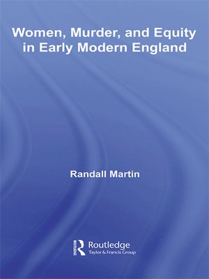 cover image of Women, Murder, and Equity in Early Modern England